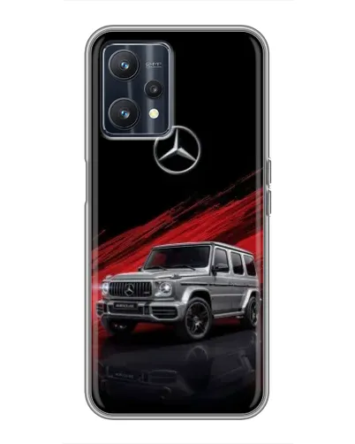 Чехол для Realme 9 с картинкой «Mercedes G-Class красный»