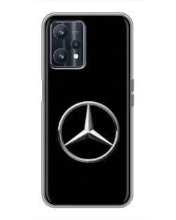 Чехол для Realme 9 с картинкой «Mercedes классический лого»