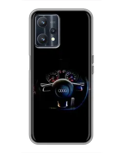 Чехол для Realme 9 с картинкой «Салон Audi — руль» Чехол для Realme 9 с картинкой «Салон Audi — руль»