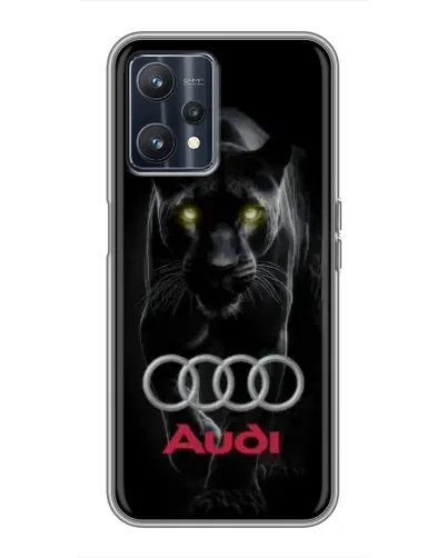 Чехол для Realme 9 с картинкой «Пантера и Audi»