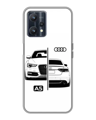 Чехол для Realme 9 с картинкой «Audi — контрастный дизайн»