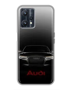 Чехол для Realme 9 с картинкой «Audi — градиентный контур»