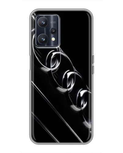 Чехол для Realme 9 с картинкой «Audi — абстрактные кольца»