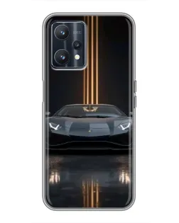 Чехол для Realme 9 с картинкой «Lamborghini золотые линии» Чехол для Realme 9 с картинкой «Lamborghini золотые линии»