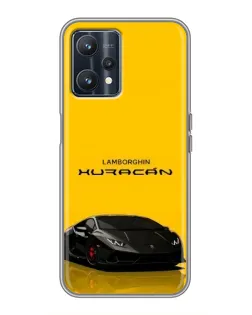 Чехол для Realme 9 с картинкой «Lamborghini Huracan черный»