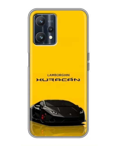 Чехол для Realme 9 с картинкой «Lamborghini Huracan черный»
