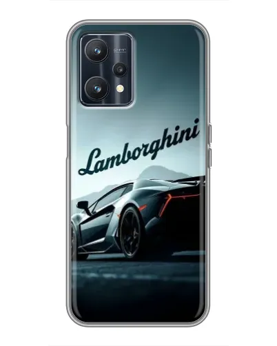Чехол для Realme 9 с картинкой «Классическая надпись Lamborghini»