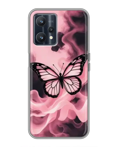 Чохол для Realme 9 з картинкою «Метелик у диму»