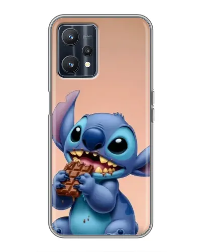 Чехол для Realme 9 с картинкой «Стич ест шоколад» Чехол для Realme 9 с картинкой «Стич ест шоколад»