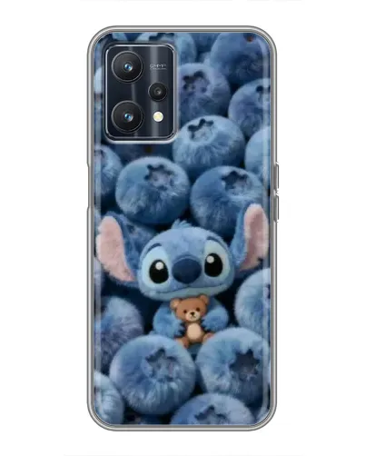 Чехол для Realme 9 с картинкой «Стич и голубика» Чехол для Realme 9 с картинкой «Стич и голубика»