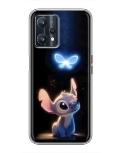 Чехол для Realme 9 с картинкой «Сияющий Стич»