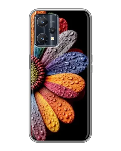 Чохол для Realme 9 з картинкою «Райдужна квітка»