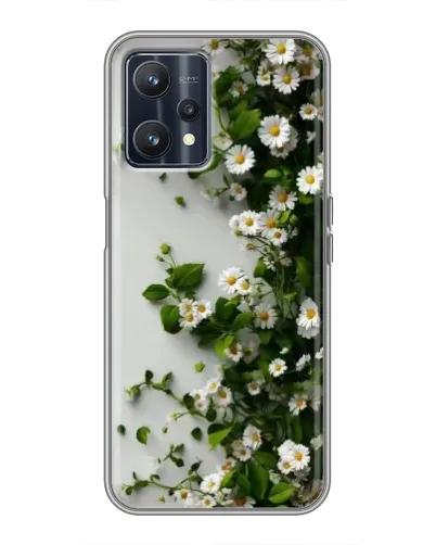 Чохол для Realme 9 з картинкою «Гілка дрібних білих квітів»