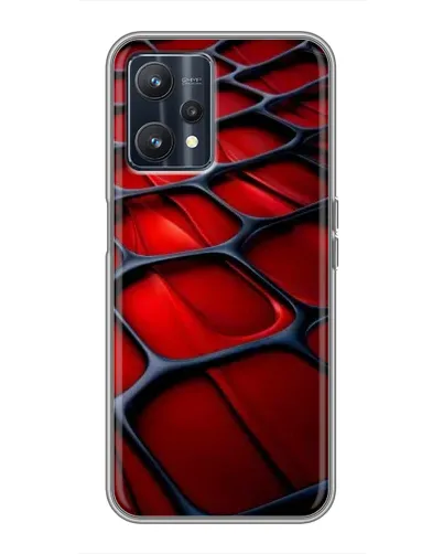 Чохол для Realme 9 з картинкою «Червона глянцева сітка»