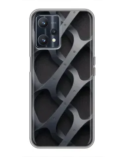 Чохол для Realme 9 з картинкою «Об'ємне сіре плетіння»