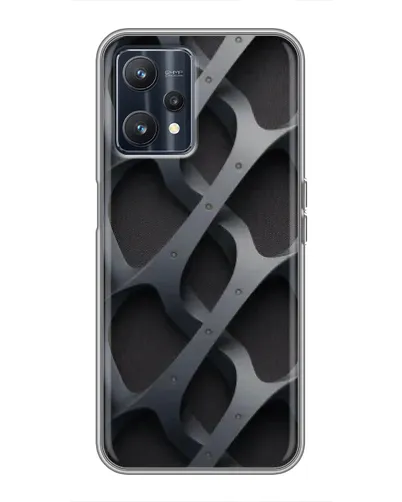 Чохол для Realme 9 з картинкою «Об'ємне сіре плетіння»