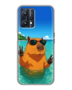 Чохол для Realme 9 з картинкою «Морська капібара»