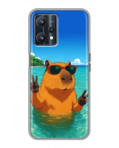 Чехол для Realme 9 с картинкой «Морская капибара» Чехол для Realme 9 с картинкой «Морская капибара»