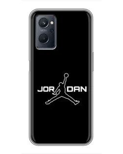 Чохол для Realme 9i з картинкою «Nike Pink Swirl»