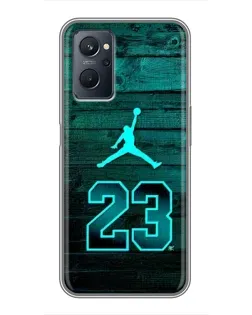 Чохол для Realme 9i з картинкою «Jordan Cyan 23»