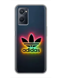 Чохол для Realme 9i з картинкою «Неоновий Adidas»