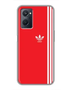 Чохол для Realme 9i з картинкою «Червоний мінімалізм Adidas»