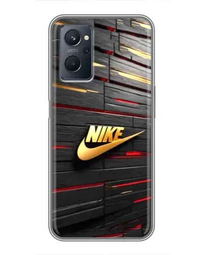 Чохол для Realme 9i з картинкою «Золотий Nike на металі» Чохол для Realme 9i з картинкою «Золотий Nike на металі»