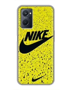 Чохол для Realme 9i з картинкою «Жовтий текстурний Nike»
