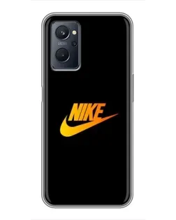 Чохол для Realme 9i з картинкою «Золотий логотип Nike»