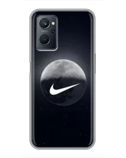 Чехол для Realme 9i с картинкой «Nike в стиле граффити»