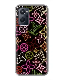 Чохол для Realme 9i з картинкою «Неоновий мікс Nike»