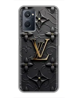 Чохол для Realme 9i з картинкою «Шкіряна текстура LV»