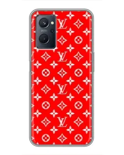 Чохол для Realme 9i з картинкою «Яскравий паттерн LV»