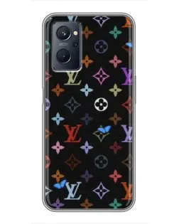 Чохол для Realme 9i з картинкою «Кольорова монограма LV»