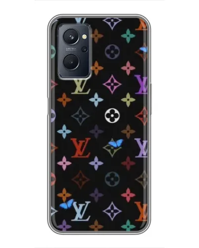 Чохол для Realme 9i з картинкою «Кольорова монограма LV» Чохол для Realme 9i з картинкою «Кольорова монограма LV»