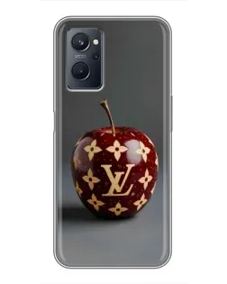 Чохол для Realme 9i з картинкою «Червоне яблуко LV»
