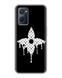 Чохол для Realme 9i з картинкою «Квіткова монограма»