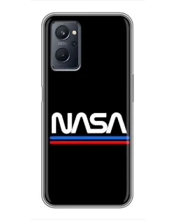 Чохол для Realme 9i з картинкою «NASA — класика Red Blue»