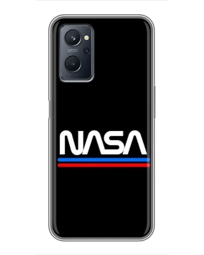 Чохол для Realme 9i з картинкою «NASA — класика Red Blue» Чохол для Realme 9i з картинкою «NASA — класика Red Blue»