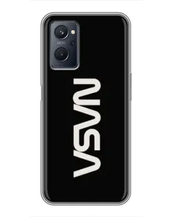 Чохол для Realme 9i з картинкою «NASA — вертикальний логотип»