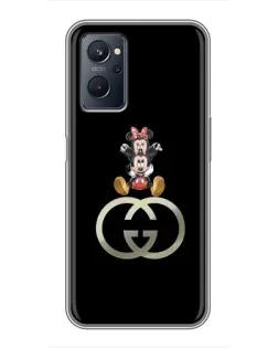 Чохол для Realme 9i з картинкою «Мінні Маус на лого»