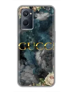 Чохол для Realme 9i з картинкою «Абстрактні квіти Gucci»