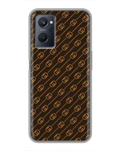 Чохол для Realme 9i з картинкою «Gucci — золоті діагоналі» Чохол для Realme 9i з картинкою «Gucci — золоті діагоналі»