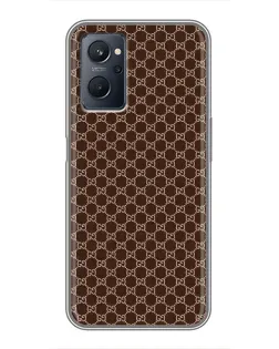 Чехол для Realme 9i с картинкой «Gucci — шоколадная сетка»