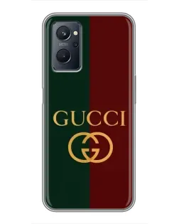 Чехол для Realme 9i с картинкой «Gucci — темно-зеленый градиент»