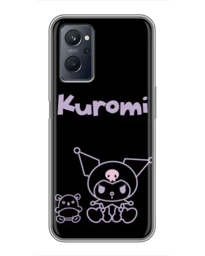 Чохол для Realme 9i з картинкою «Kuromi — чорний мінімалізм» Чохол для Realme 9i з картинкою «Kuromi — чорний мінімалізм»