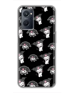 Чохол для Realme 9i з картинкою «Чорний паттерн Kuromi» Чохол для Realme 9i з картинкою «Чорний паттерн Kuromi»
