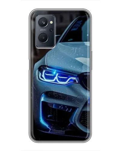 Чохол для Realme 9i з картинкою «Погляд BMW з синіми фарами» Чохол для Realme 9i з картинкою «Погляд BMW з синіми фарами»