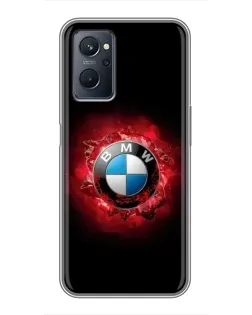 Чохол для Realme 9i з картинкою «Логотип BMW — спалах»