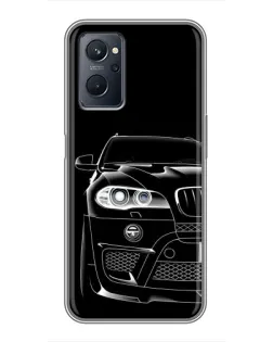Чохол для Realme 9i з картинкою «Темний силует BMW»